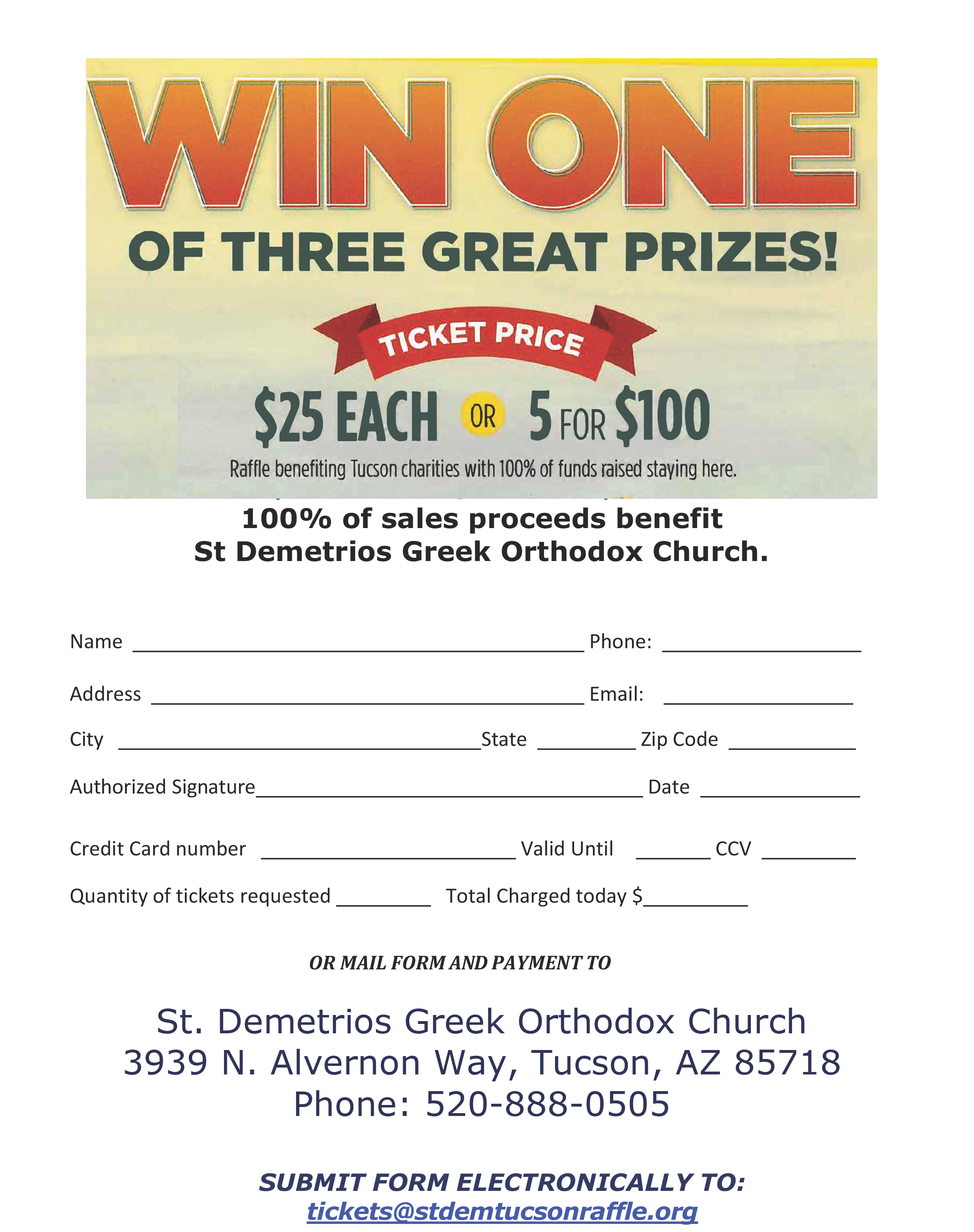 St Demetrios Raffle